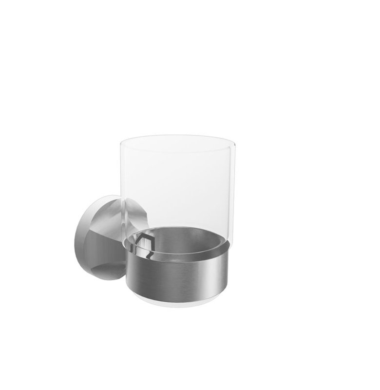 Culbuteur en verre Speicher, Nickel brossé