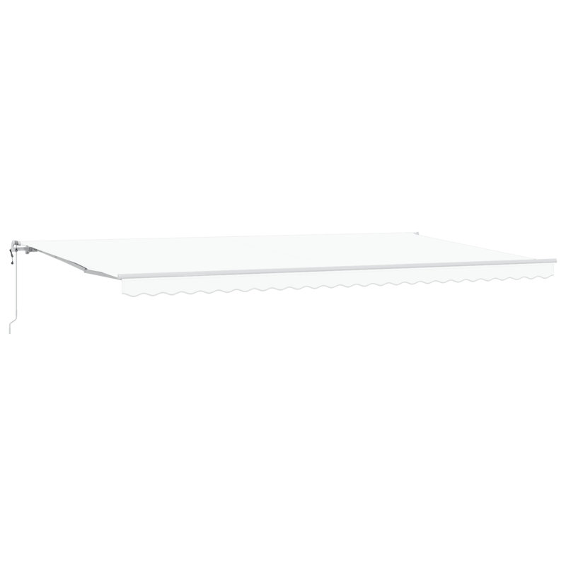 Ebern Designs Retractable Patio Awning, 600 cm W x 300 cm D, White