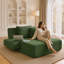 Lit convertible surdimensionné surdimensionné sans lit et chaise longue en velours côtelé moelleux avec siège profond, petit espace, 2 coussins, mousse à mémoire de forme, sans assemblage-774600195