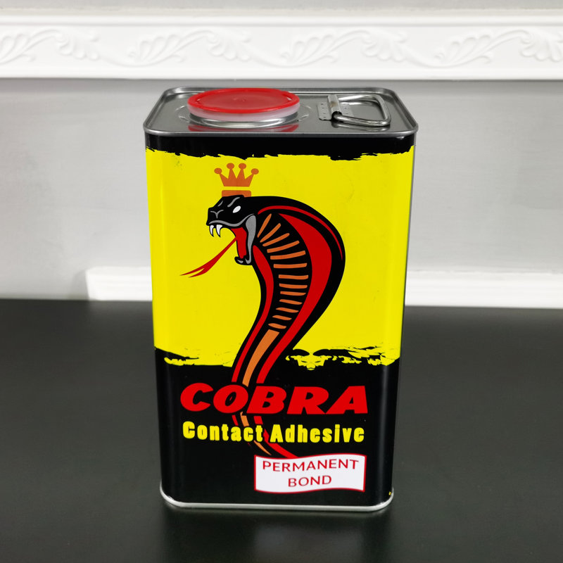 EPDM/Chloroprene Bonding Adhesive Contact Rubber Cement 5 pounds in 3L Tin Can Can is 2/3 Full
