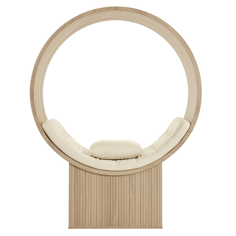 Chaise d'appoint Aperture, Ivoire naturel
