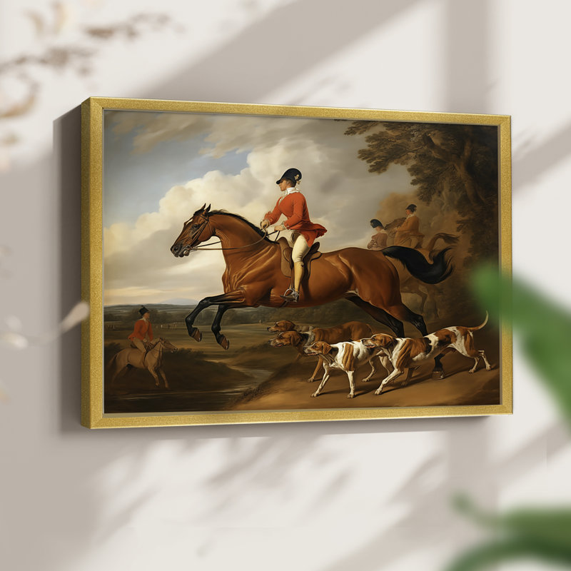 Faune - XC III - Reproduction encadrée - Restickable, H 11 po x l 14 po, Or