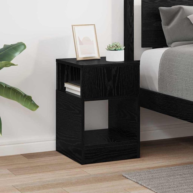 End Table, Black Oak