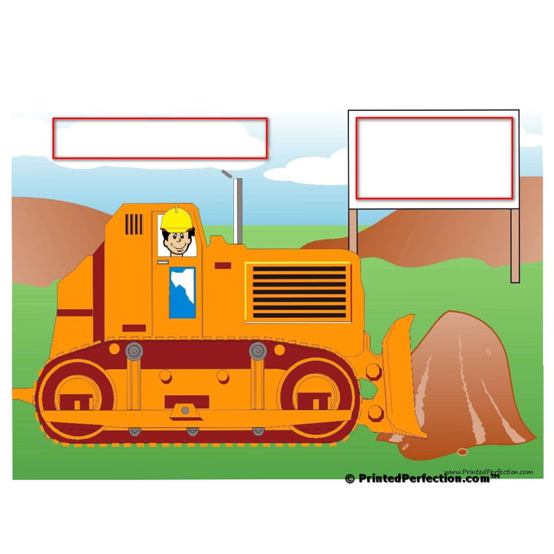 Ornement de Noël personnalisable pour bulldozer personnalisable, Oui