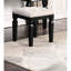 Coiffeuse de style traditionnel noir avec tabouret, 3 tiroirs et trois miroirs, coiffeuse de rangement durable