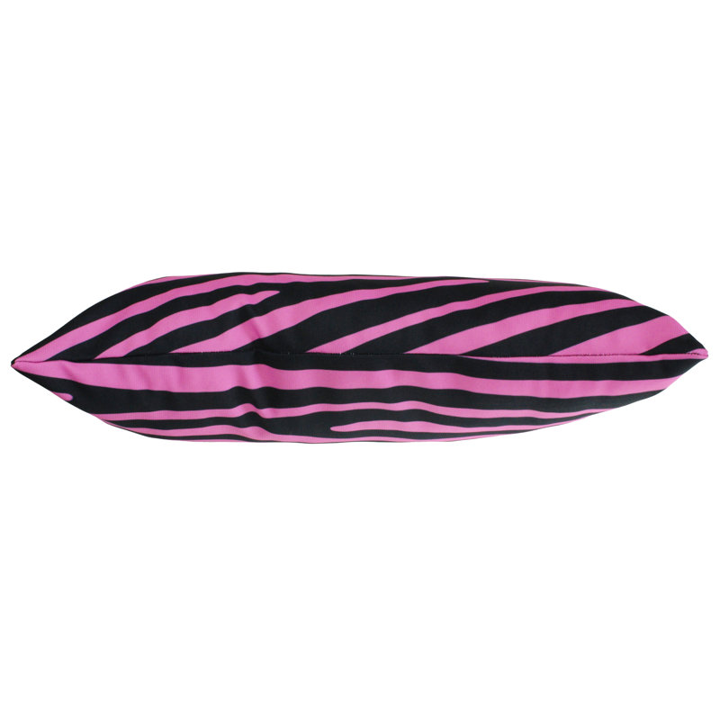 Animal Print Reversible Throw Pillow, Pink/Black