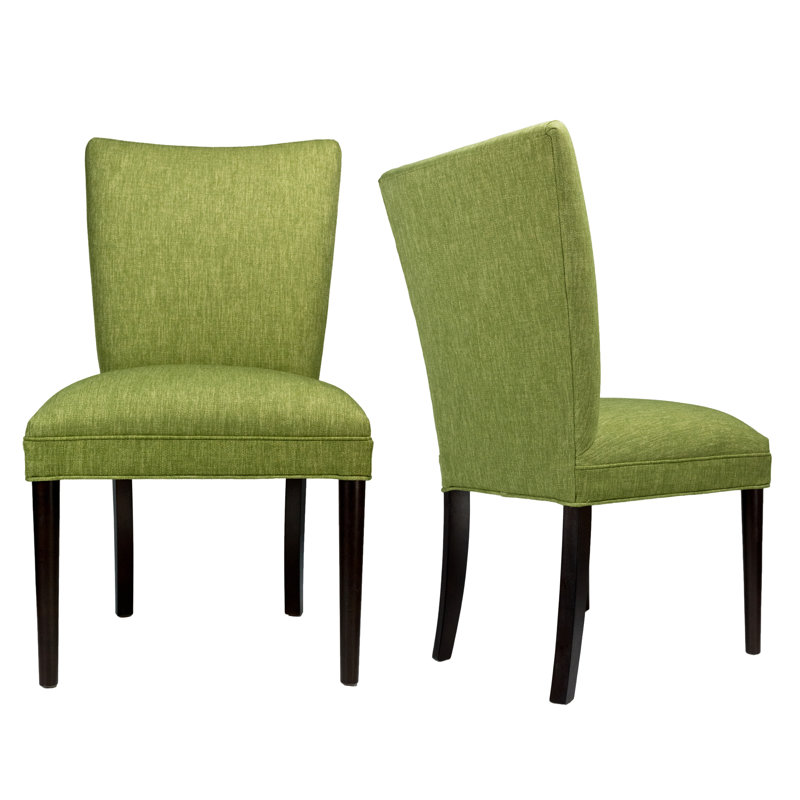 Alex 19'' H Upholstered Dining Chair, Espresso, Key-Largo Grass