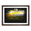 Grazing Sheep At Sunset Paint Splash - Picture Frame Graphic Art-56866165-56866166