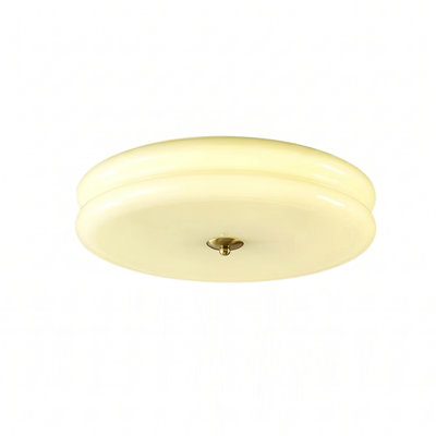 Mid-Century Modern Glass Flush Mount Ceiling Light LED for Hallway, Bedroom & Kitchen