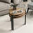 Modern Walnut Nesting Tables (3 Pieces) with Metal Frame, 17.7 x 17.7 x 17.7 inches, 17.7 x 15.7 x 17.7 inches, 17.7 x 13.8 x 17.7 inches | 100% Melamine Coated Particle Board, Stylish & Functional for Any Living Space-1344982199-1344982197