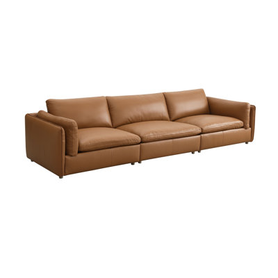 Canapé modulaire en cuir 3 pièces Brighton