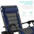 Danny-James Oversized Padded Zero Gravity Chair, Folding Outdoor Patio Recliner w/ Side Tray-116541304