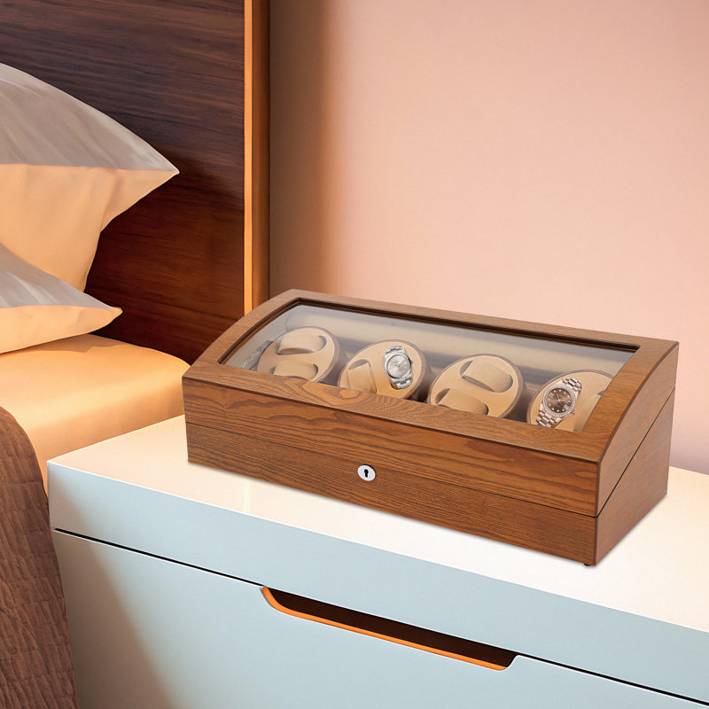 Automatic Watch Winder 8+9 Display Box, Brown