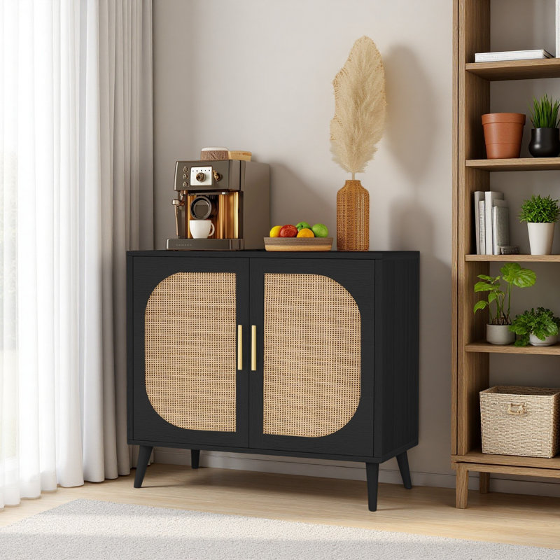 Armoire avec rangement, armoire de plancher de salle de bain décorative, avec deux portes et 4 compartiments de rangement, armoire avec pieds en bois massif