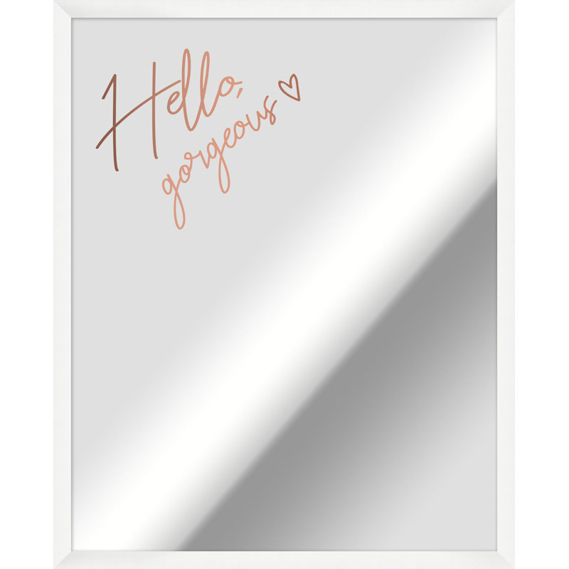 Hello Gorgeous Rose Mirror 2 Print by Nathan Turner
