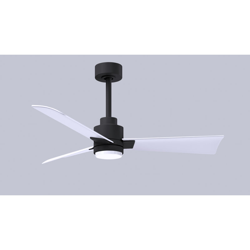 Ventilateur de plafond Alessandra, Blanc mat, Noir mat, 42"