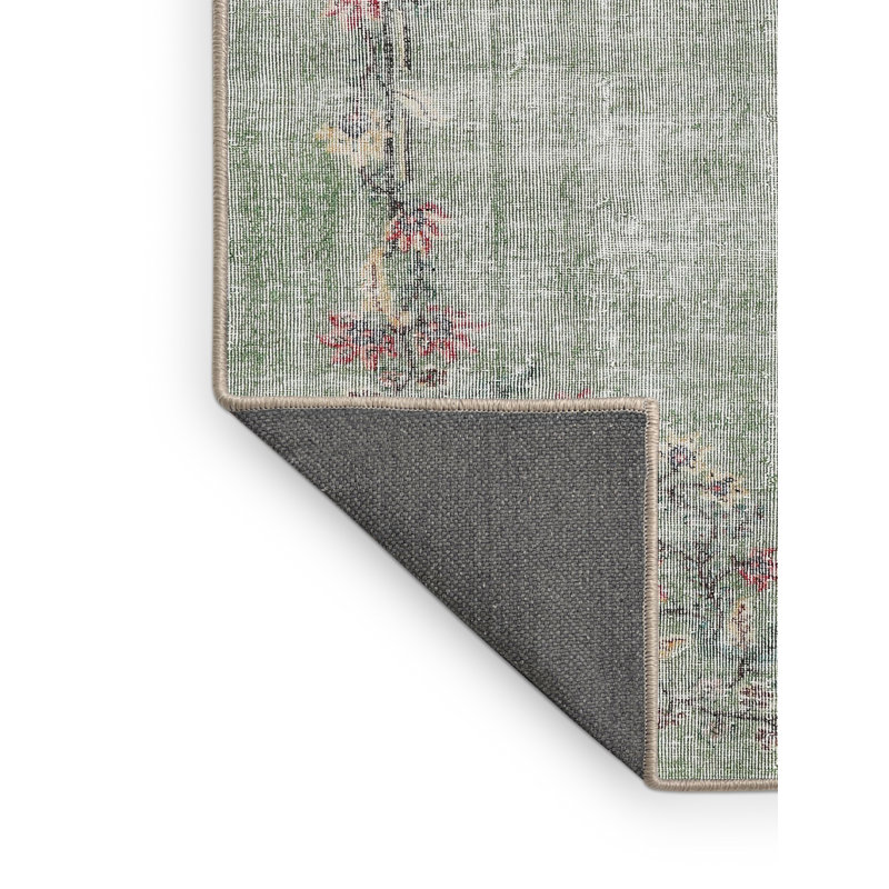 Tapis traditionnel rouge / vert clair Withamsville, Rectangle 8 pi x 12 pi