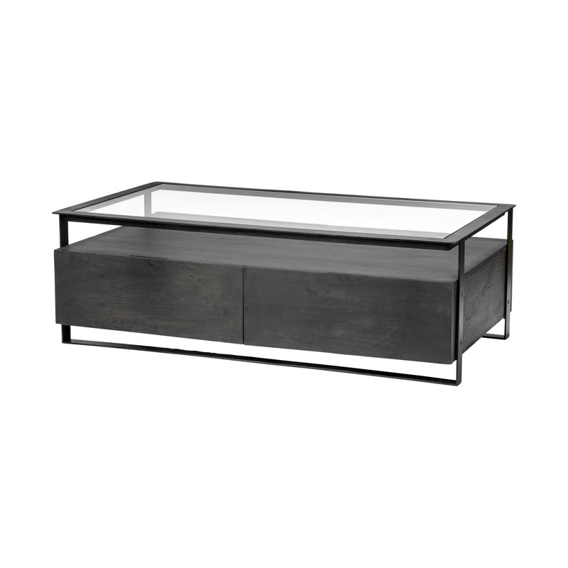 Table basse avec plateau et rangement Elvera