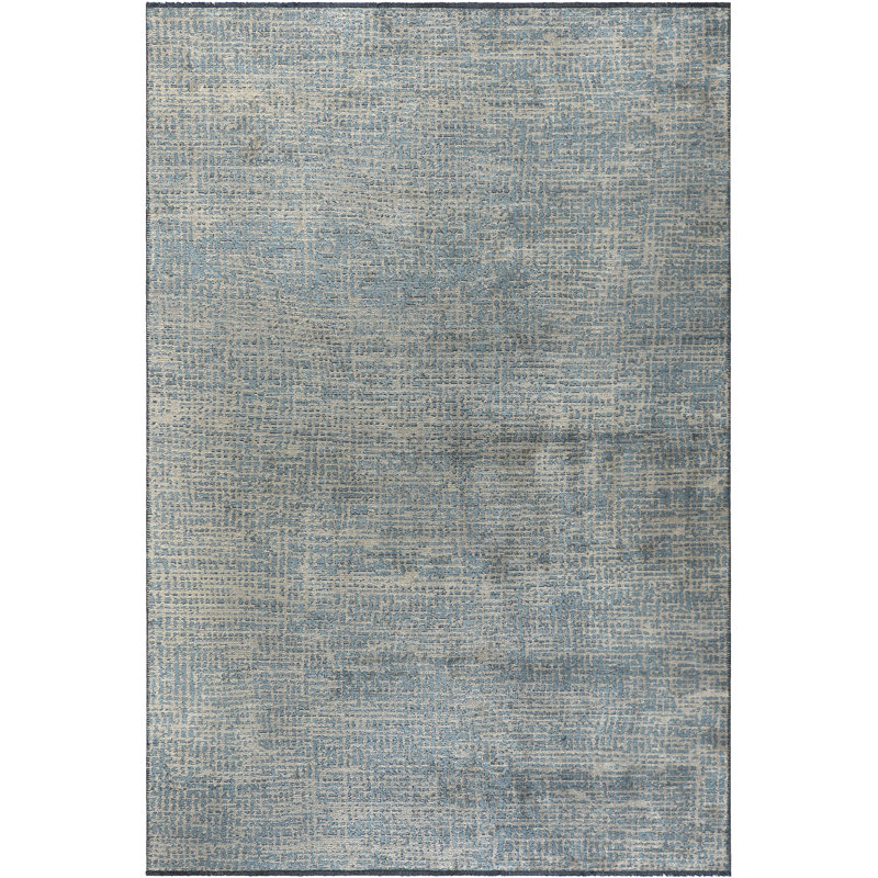 Tapis gris / bleu Rapture, Rectangle 7 pi 10 po x 11 pi 2 po