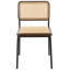 Set of 2 Dining Chairs CORVALLIS PE Rattan Black-428424124