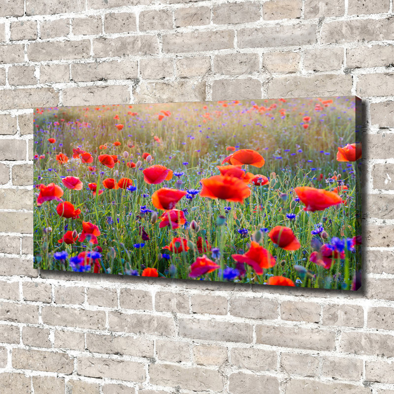 Field Flowers - Wrapped Canvas Print