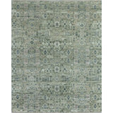 Hand Knotted Area Rug in Olive