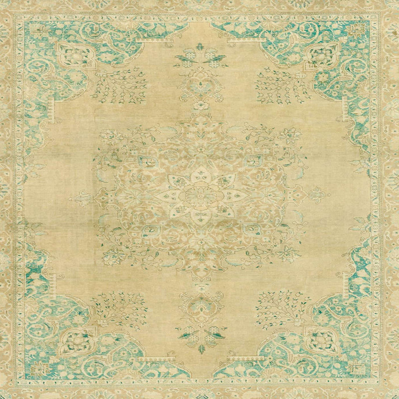 Tapis abstrait moderne 2106, Carré 4 pi