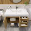 Ensemble de meuble-lavabo simple mural 35,4 "Mariyon-107671743