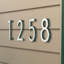 6 in. Floating Mount House Number-13438273-13438284