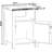 Farmhouse Nightstand Set Of 2, Rustic End Table With Open Shelf And Concealed Storage For Bedroom And Living Room