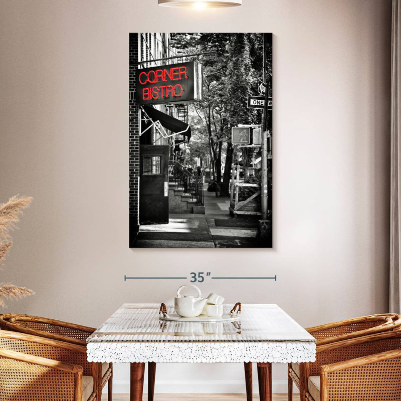 Aime Corner Bistro et West Village Manhattan, H 24 po x l 16 po