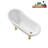 53.1'' x 25.6'' Soaking Acrylic Bathtub-72770252-76285537