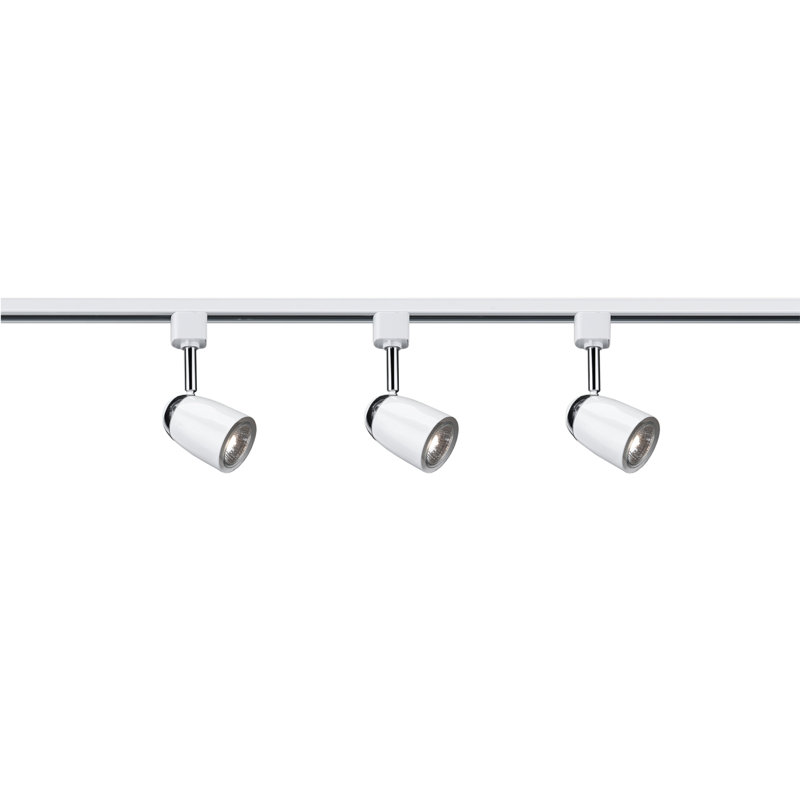 19.5cm 3 -Light Track Kit, White/Chrome