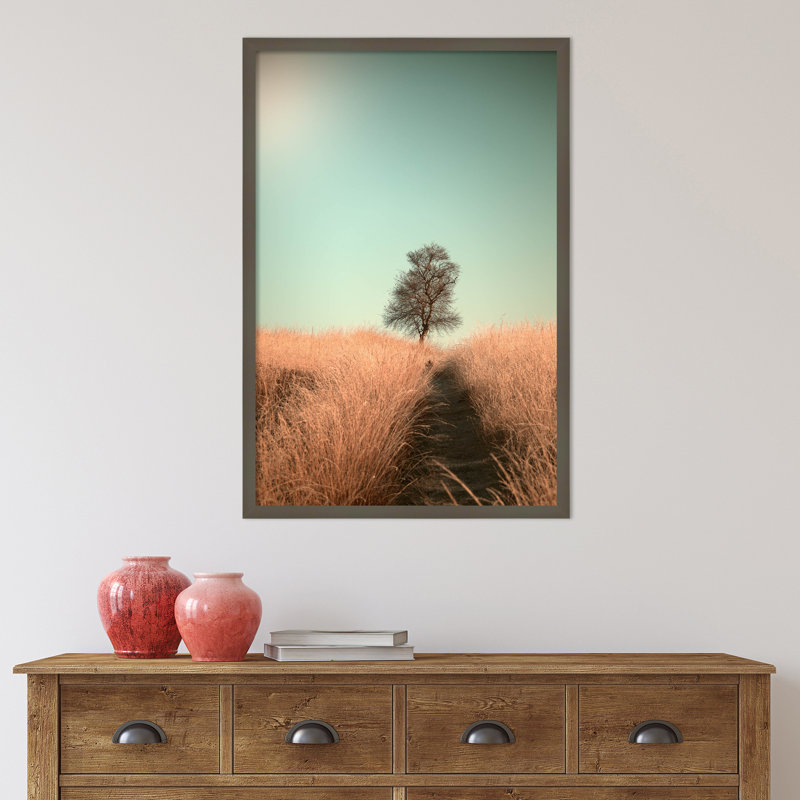 Grass And Path by Jaap Van Den, 23" W x 33" H, Gray
