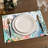 4-Piece Polyester Rectangle Dining Table Placemat