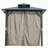 8Ft X 8Ft  Aluminum Bbq Grill Gazebo With Grey Hardtop Polycarbonate Double Roof  For Outdoor Cooking