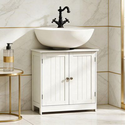 Stylish Pedestal Sink Storage Cabinet,Bathroom Under Sink Cabinet