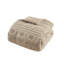Édredon 2 pièces en chenille brun clair pour lit simple / simple TG-128860279