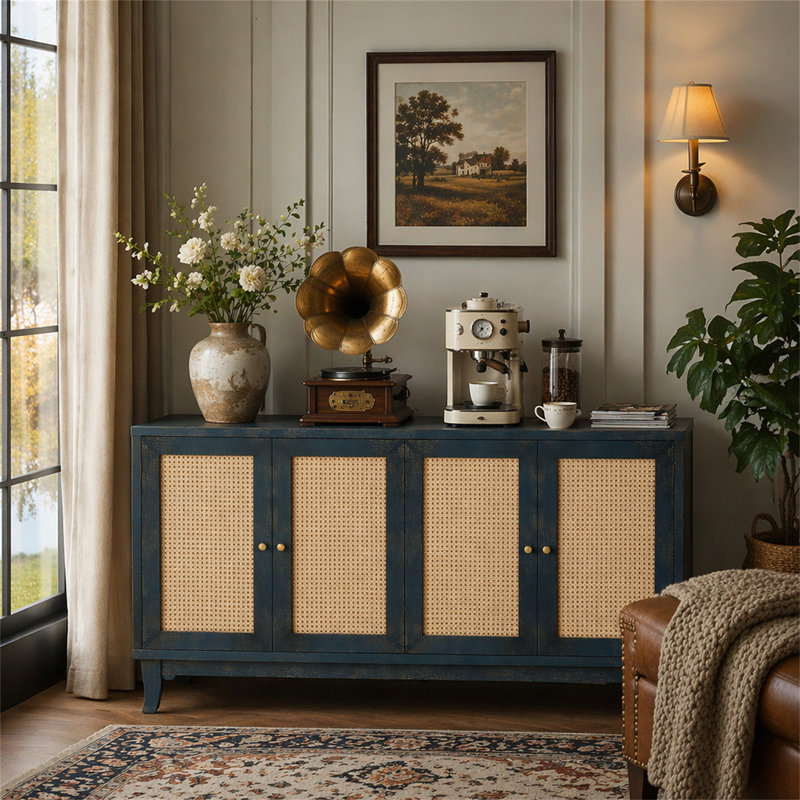 Fabriqué à la main de qualité supérieure, Bleu marine antique