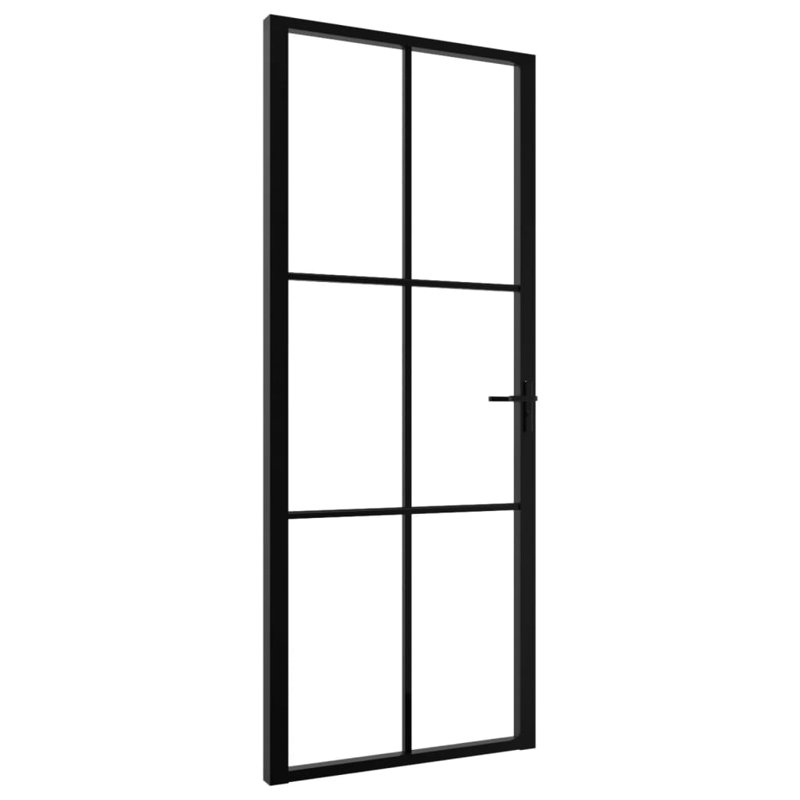 Porte en métal et en verre, 32,7 po x 79,3 po