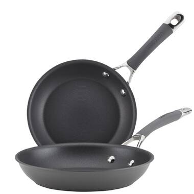 Non-Stick Hard Anodized Frying Pan Two Side Spouts 10 inch (NO COVER PAN  ONLY)