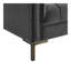 Causeuse en velours Isaac - gris-2063729034