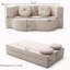 Canapé-lit avec coussin-12436077