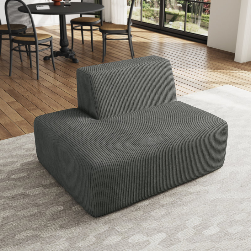 Berlare 128.8Cm Wide Side Chair, Grey