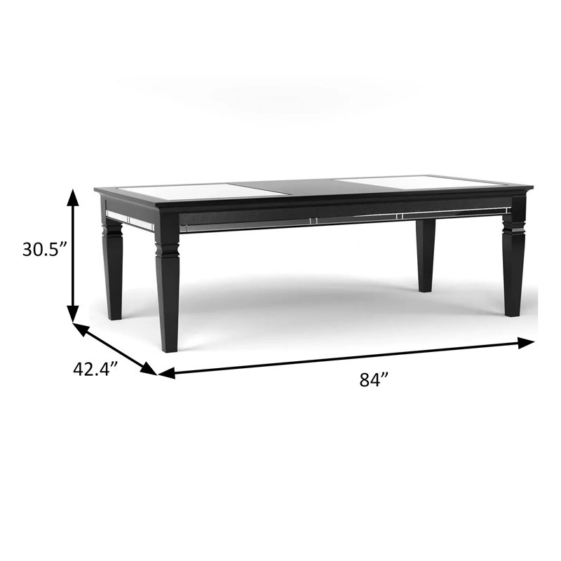 84" W Transitional Dining Table