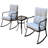White, Rocker Set Chair And Teapoy Off-