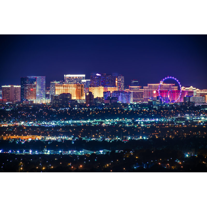 Las Vegas, Nevada - Wrapped Canvas Print, 81cm H x 122cm W x 3.8cm D