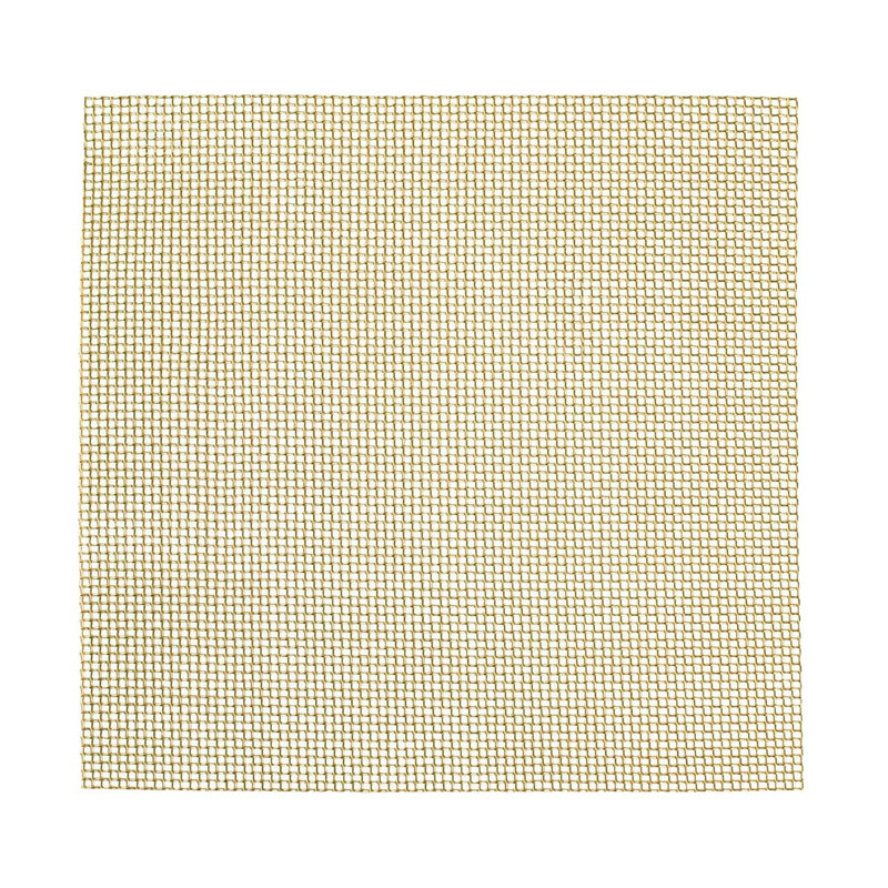 Satin Brass "Vail" Thin Woven Wire Mesh Screen