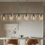 Yisenia 6 - Light Chandelier Kitchen Lighting Dining Ceiling Lights Matte Black Chandelier