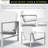 Faux Leather Armchair with Ottoman-1628494883
